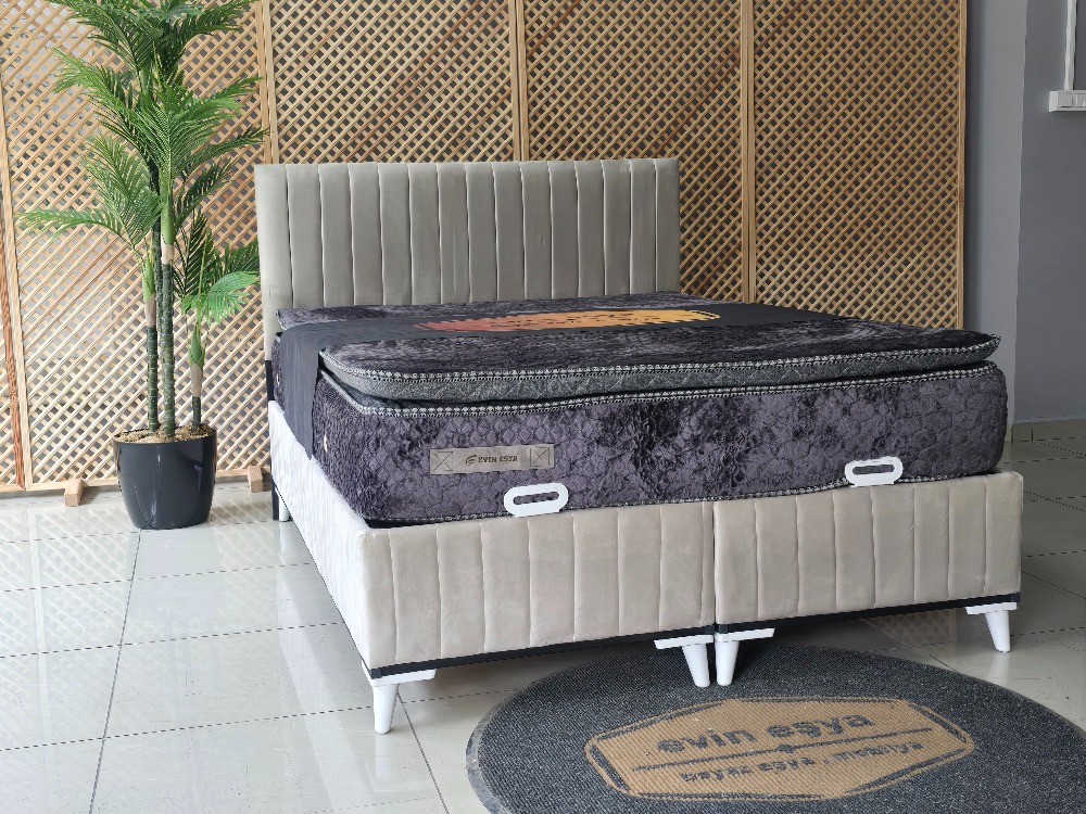 EVİN KREM 150-200 YATAK BAZA BAŞLIK SETİ