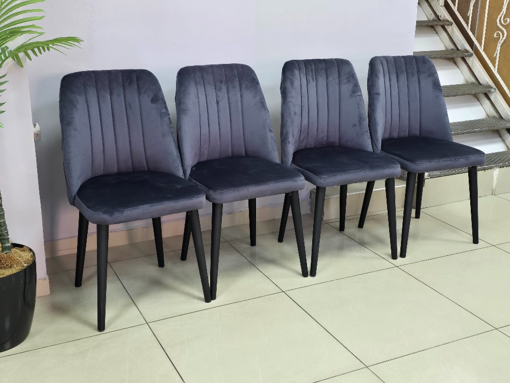 4 ADET SELEN ANTRASİT SANDALYE