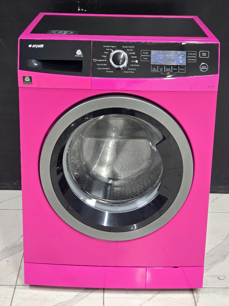 ARÇELİK 8127 NP PREMIUM FUŞYA 8 KG 1200 DEVİR ÇAMAŞIR MAKİNESİ