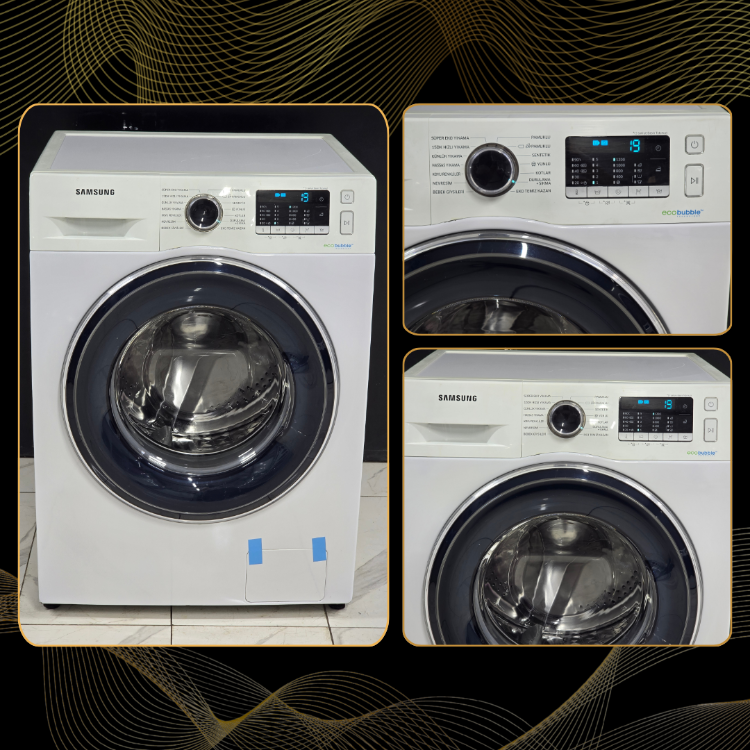 SIFIRLANMIŞ SAMSUNG ECO BUBBLE 9 KG 1200 DEVİR ÇAMAŞIR MAKİNESİ
