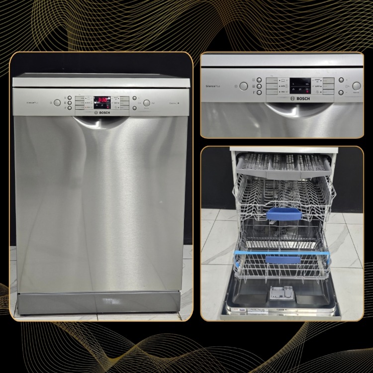 SIFIRLANMIŞ BOSCH INOX 6 PROGRAMLI 3 SEPETLİ BULAŞIK MAKİNESİ