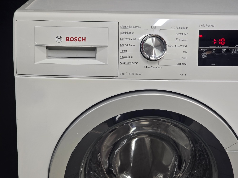 SIFIRLANMIŞ BOSCH SERİ6 9 KG 1400 DEVİR ÇAMAŞIR MAKİNESİ