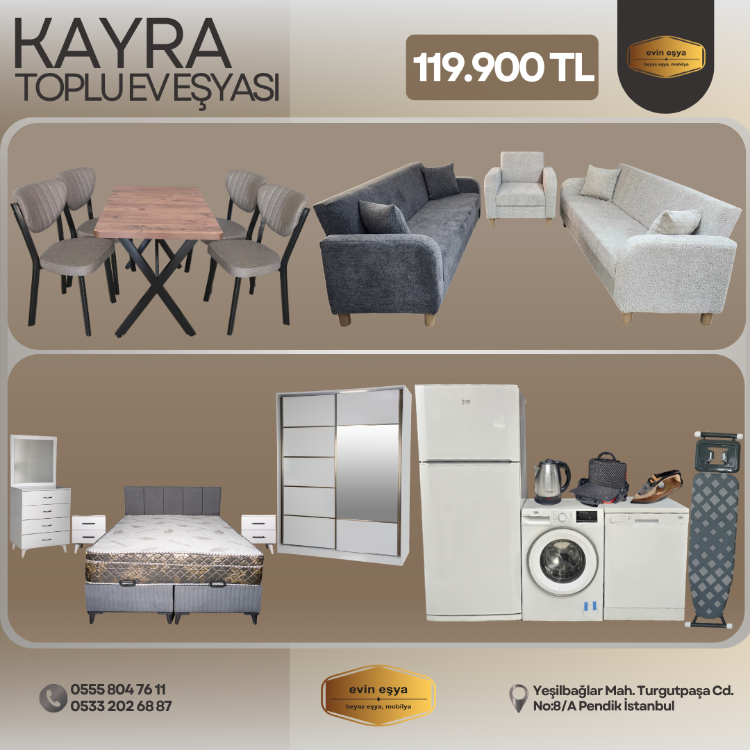 KAYRA TOPLU EV EŞYASI