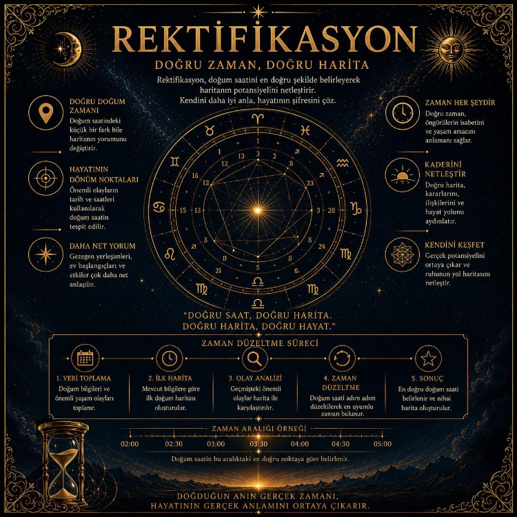 Doğum Saati Bulma • Rektifikasyon Analizi