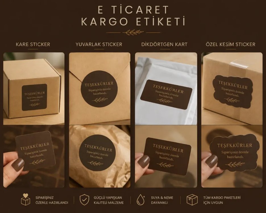 1000 ADET 8×5 CM KUŞE ÇIKARTMA ÖZEL KESİMLİ