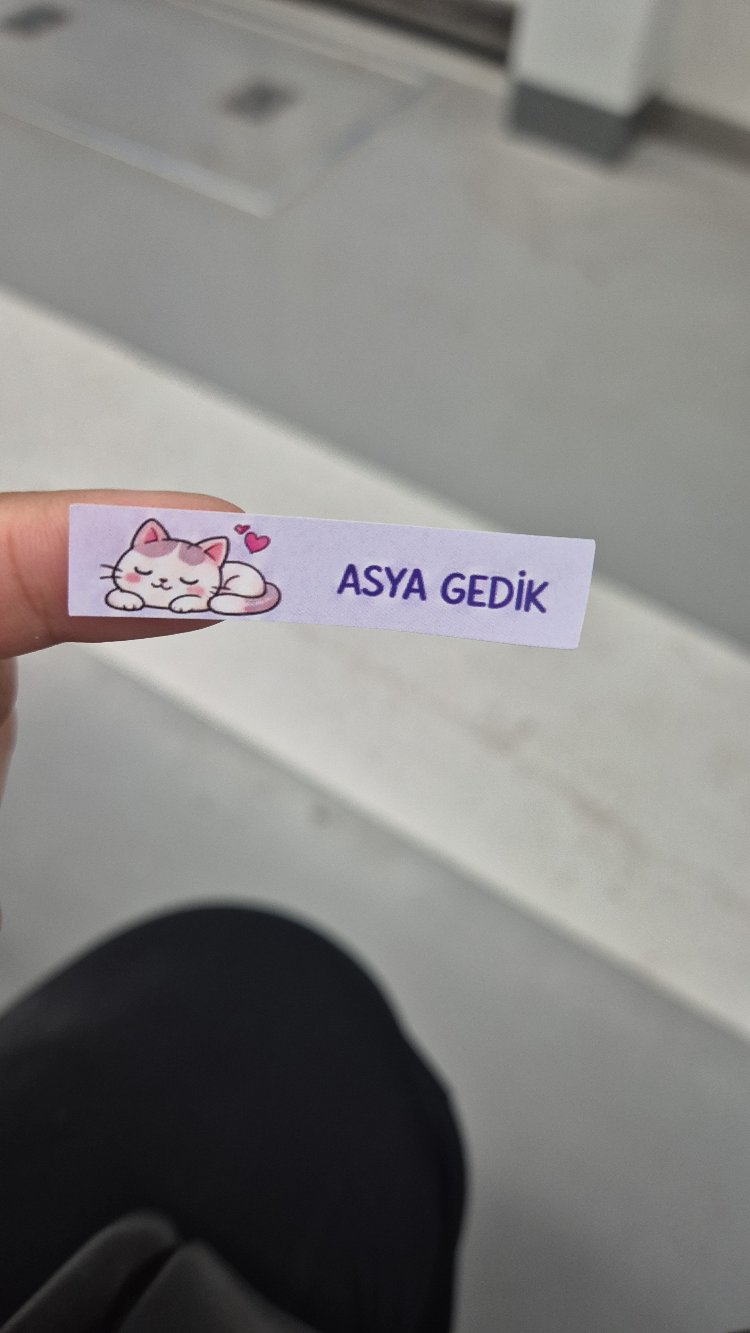 Kişiye Özel Okul Etiketi Seti | KIZ