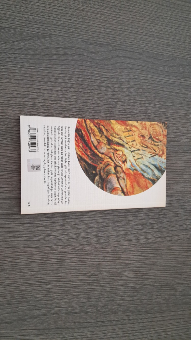 William Blake - Cennet ile Cehennemin Evliliği