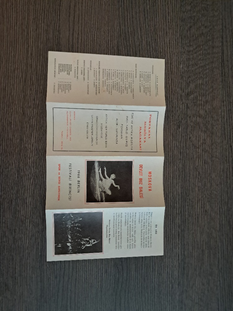 Moskova Devlet Buz Balesi Program ve Tanıtım Broşürü