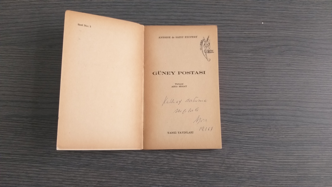 Antoine de Saint-Exupéry - Güney Postası (İmzalı)