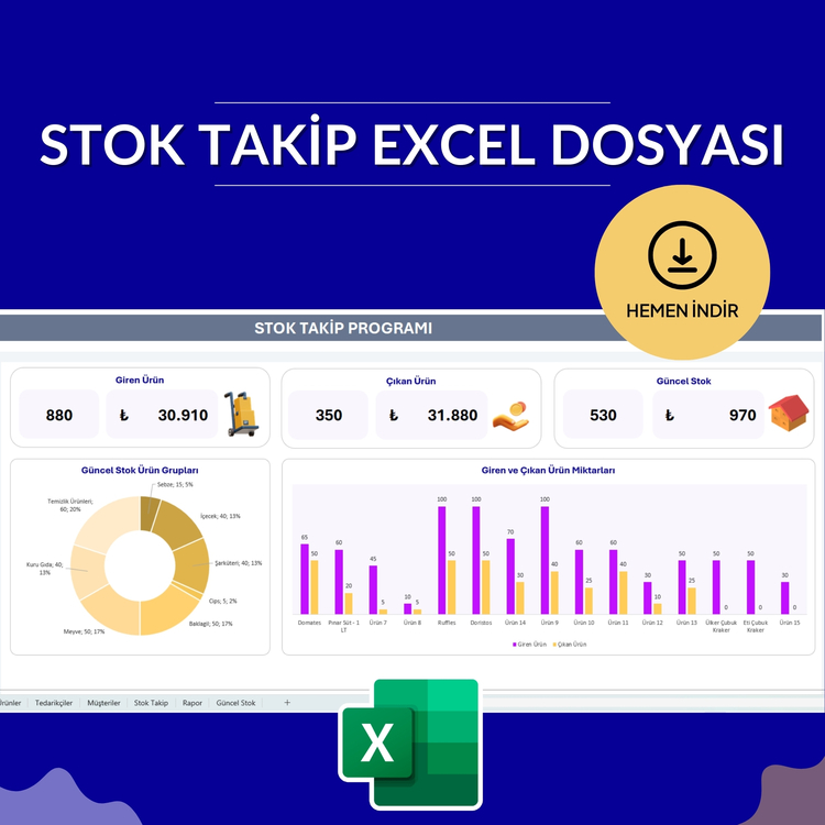 Excel Stok Takip Programı
