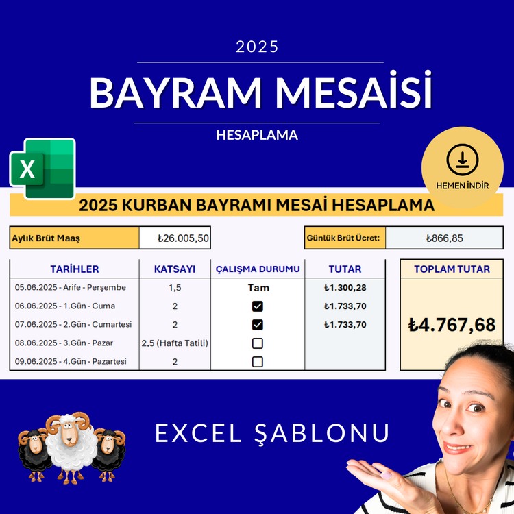 2025 Kurban Bayram Mesaisi Hesaplama