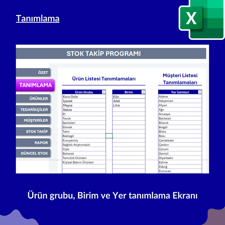 Excel Stok Takip Programı