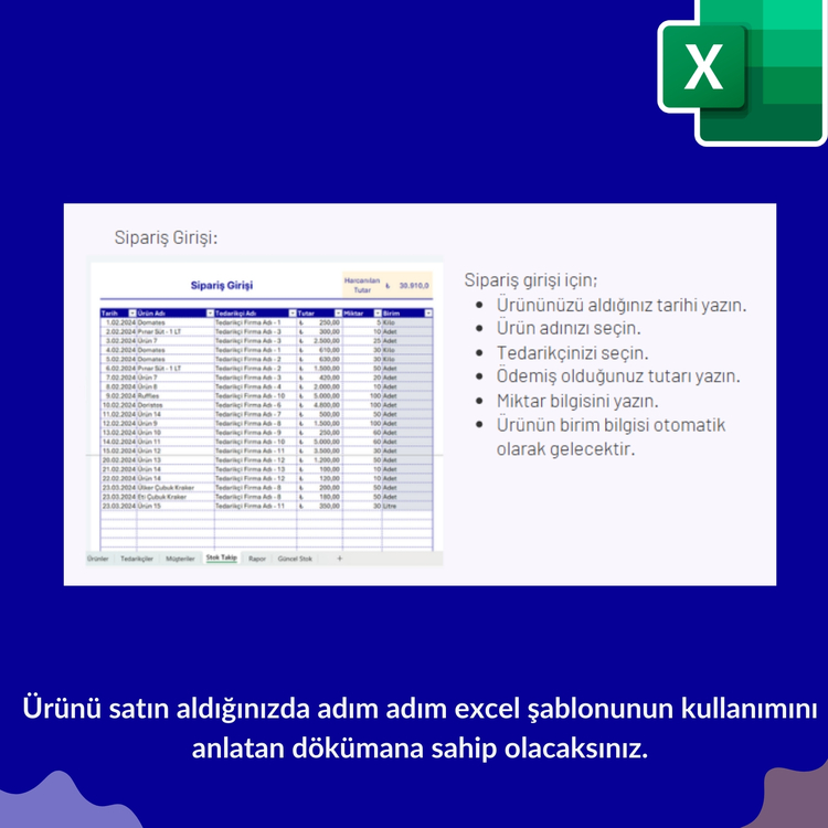 Excel Stok Takip Programı