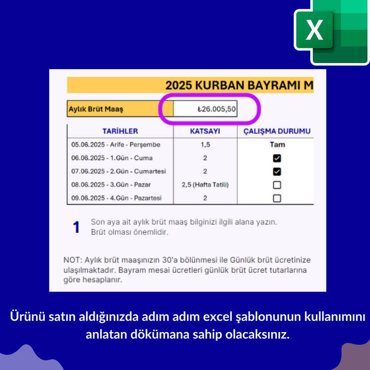 2025 Kurban Bayram Mesaisi Hesaplama