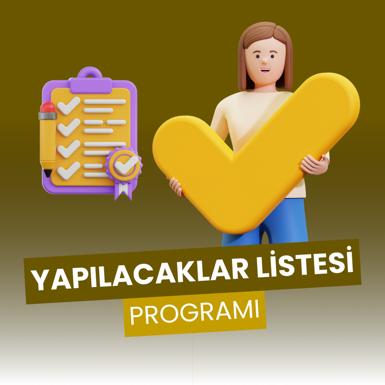 Excel'de Yapılacaklar Listesi Takip Programı
