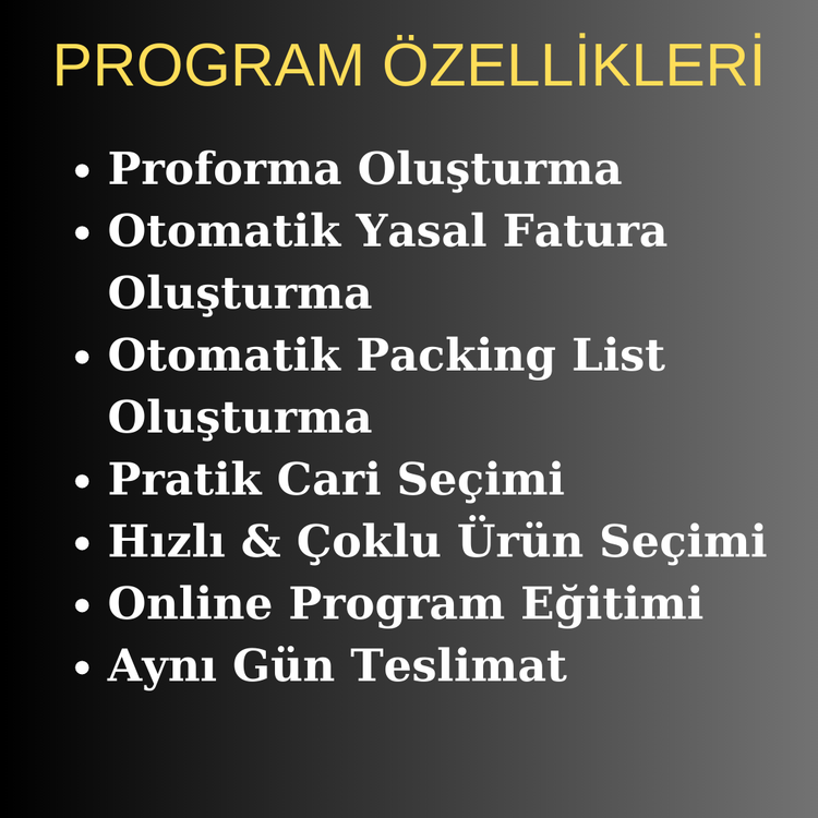 Excel Vba Proforma ve Fatura Oluşturucu | İhracat Fatura & Proforma | Packing List Oluşturucu