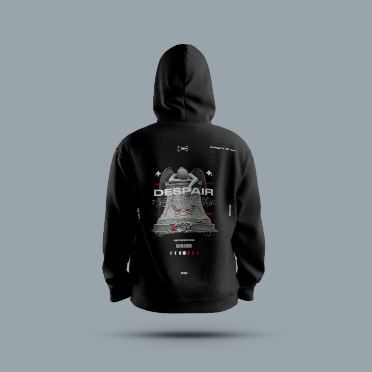 Unisex Baskılı Kapüşonlu Sweatshirt – S3M4