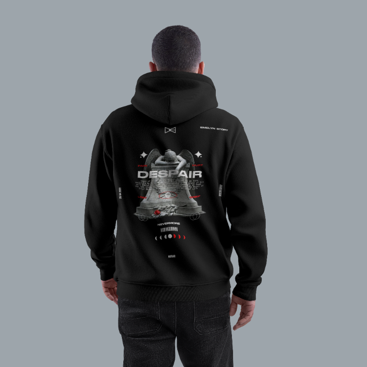 Unisex Baskılı Kapüşonlu Sweatshirt – S3M4