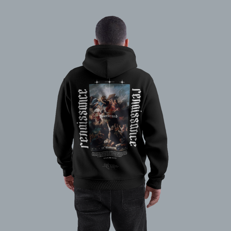Unisex Kapüşonlu Baskılı Streetwear Sweatshirt – S7A2