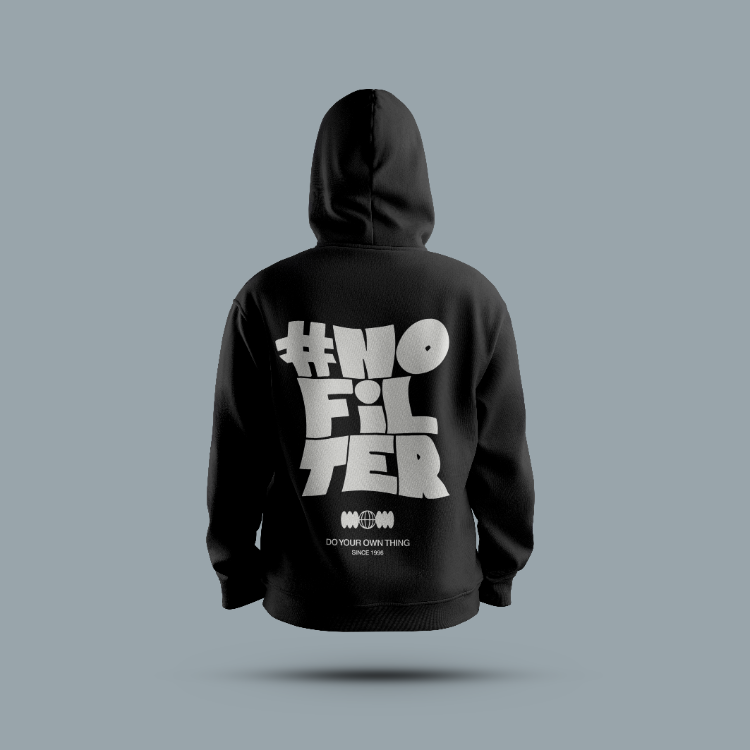 Oversize Unisex Kapüşonlu Baskılı Streetwear Sweatshirt – S8C1