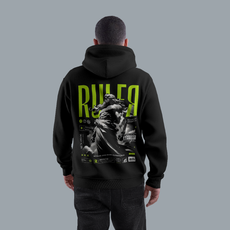 Unisex Kapüşonlu Baskılı Streetwear Hoodie – S0P9