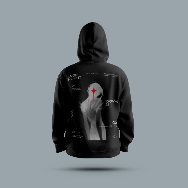 Unisex Kapüşonlu Baskılı Sweatshirt – S9D0