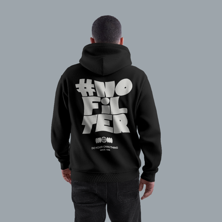 Oversize Unisex Kapüşonlu Baskılı Streetwear Sweatshirt – S8C1