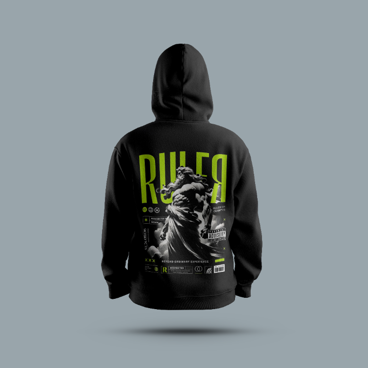 Unisex Kapüşonlu Baskılı Streetwear Hoodie – S0P9