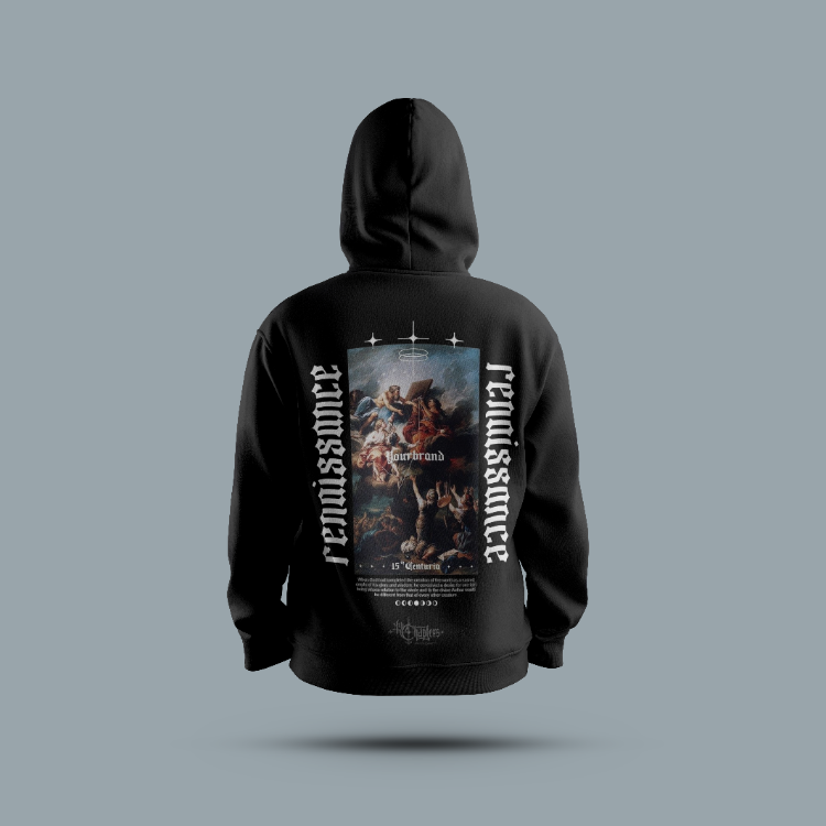 Unisex Kapüşonlu Baskılı Streetwear Sweatshirt – S7A2