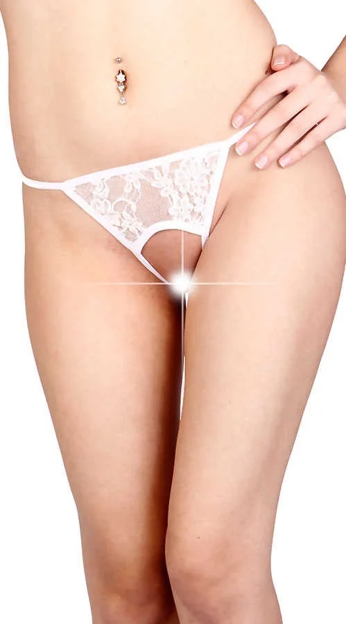 Beyaz Özel Bölgesi Açık Fantazi String EXVY1163