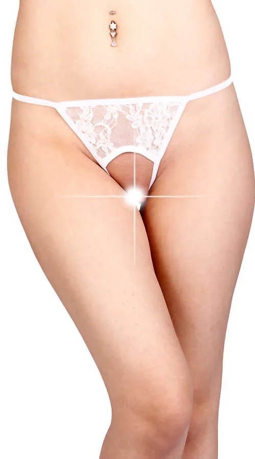 Beyaz Özel Bölgesi Açık Fantazi String EXVY1163