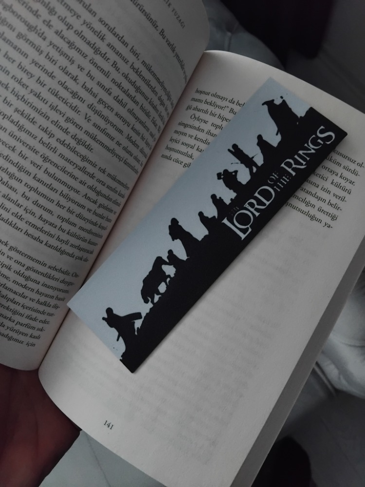 Yüzüklerin efendisi Kitap ayracı