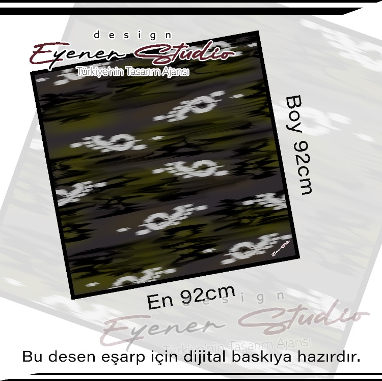 ES26 Batik Dokulu Eşarp Desen Tasarımı