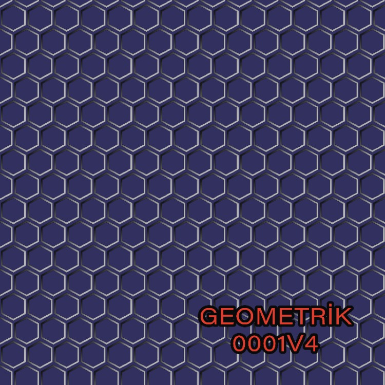 Geometrik Altıgen Desen 5 Varyantlı