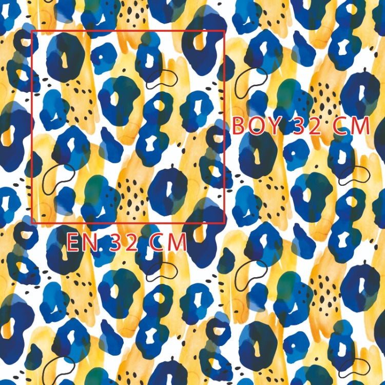 Renkli Konsept Leopar Deseni