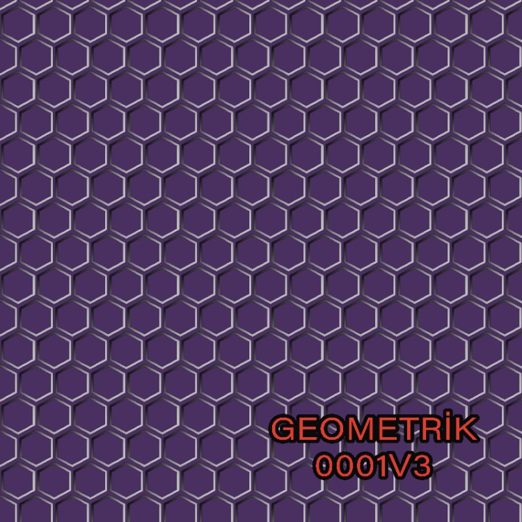 Geometrik Altıgen Desen 5 Varyantlı