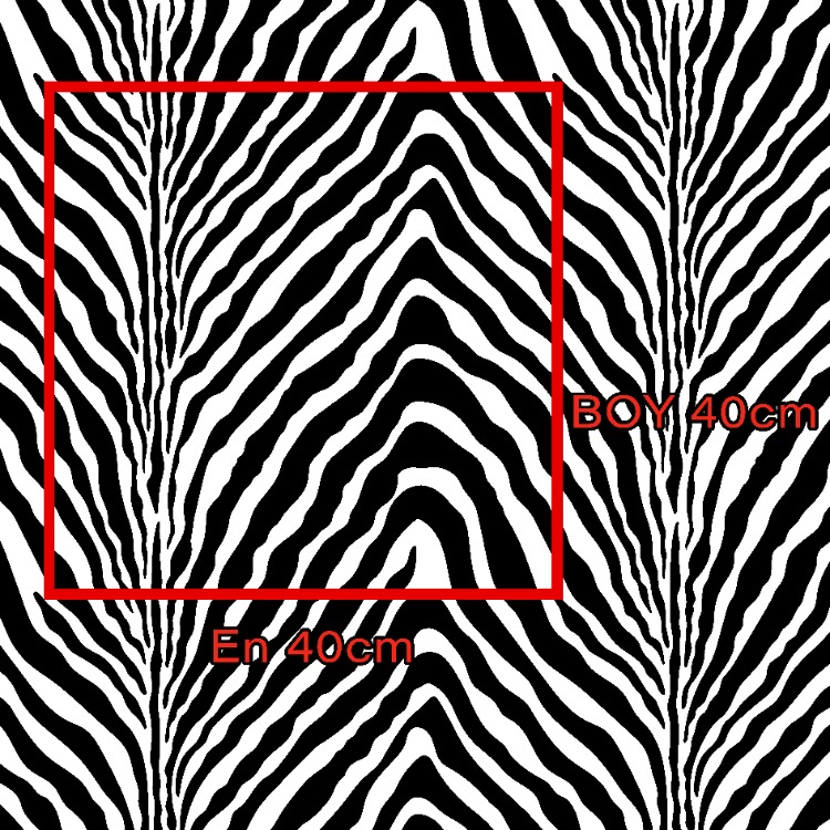 Zebra Desen Metraj veya Parça Baskıya Uygun