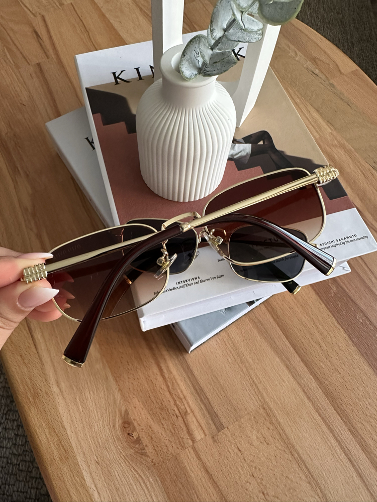 Miu Miu Kahverengi Gold Yeni Sezon Gözlük E01S14RA