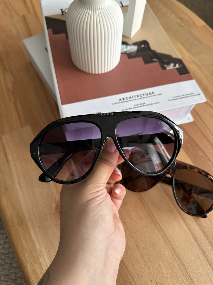 Gucci Big Size Siyah Kemik Yeni Sezon Gözlük E01S20RA