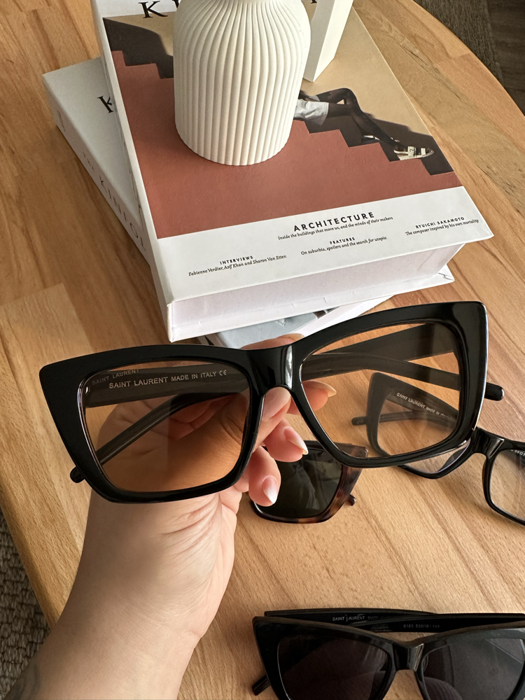 Saint Laurent Transparan Cam Yeni Sezon Gözlük E01S25RA