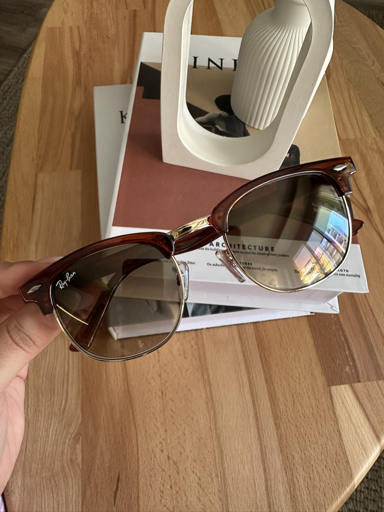 Rayban Unisex Clubmaster Kahverengi Yeni Sezon Gözlük E01S34RA
