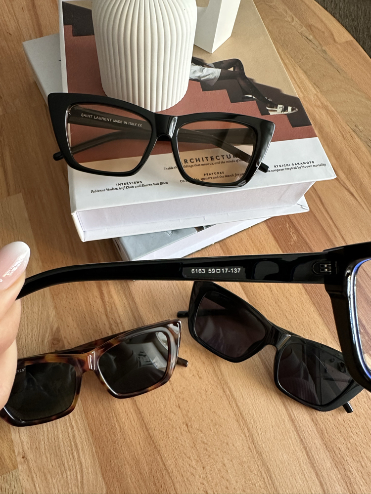 Saint Laurent Transparan Mavi Ekran Koruyucu Yeni Sezon Gözlük E01S22RA