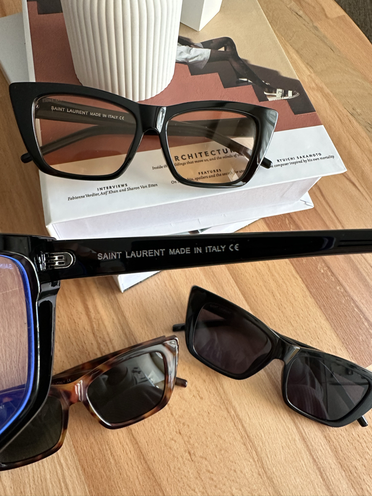 Saint Laurent Transparan Mavi Ekran Koruyucu Yeni Sezon Gözlük E01S22RA