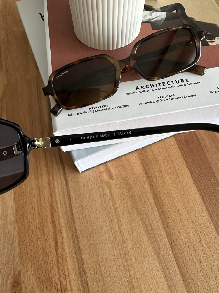 Miu Miu Rectangle Black Yeni Sezon Gözlük E01S11RA