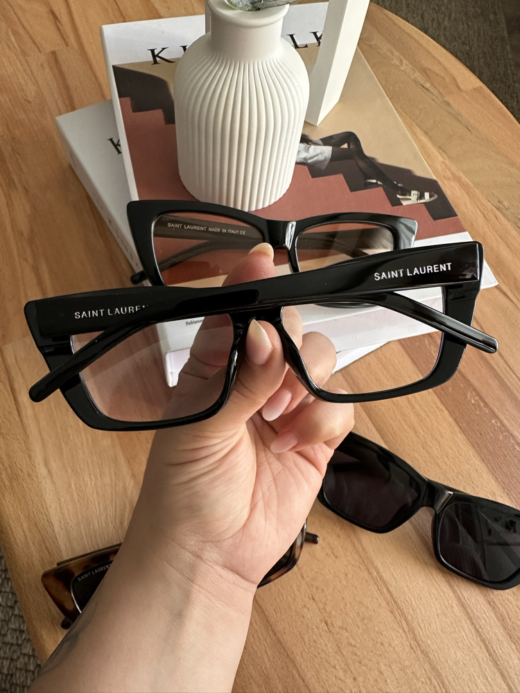 Saint Laurent Transparan Mavi Ekran Koruyucu Yeni Sezon Gözlük E01S22RA