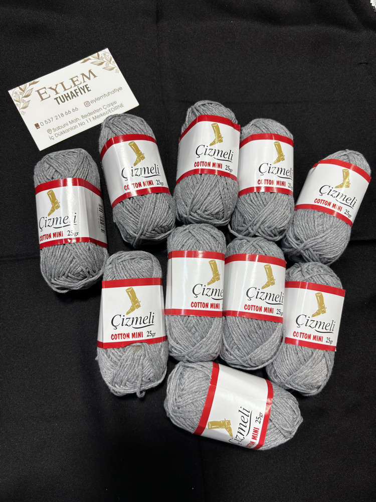 25 gr Gri Koton Amigurumi İpi