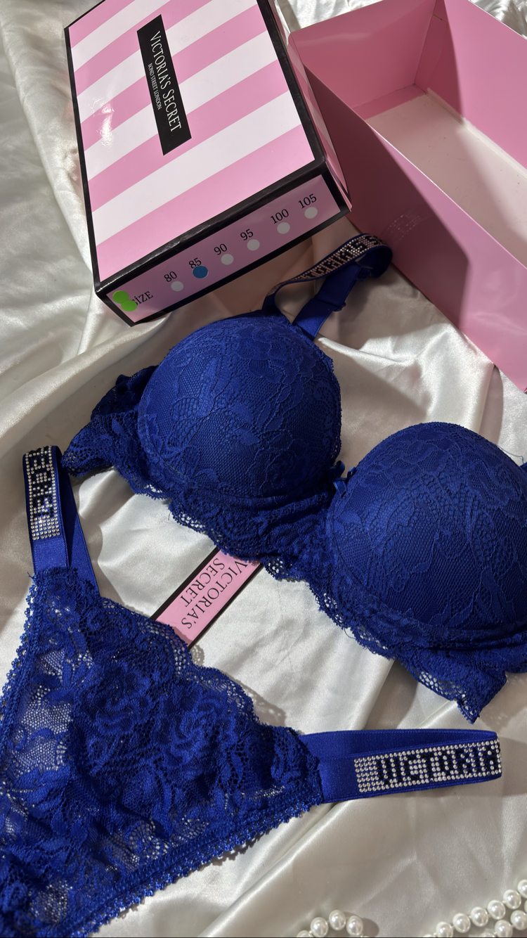 Victoria’s secret dolgulu dantelli taş detaylı sütyen takımı 