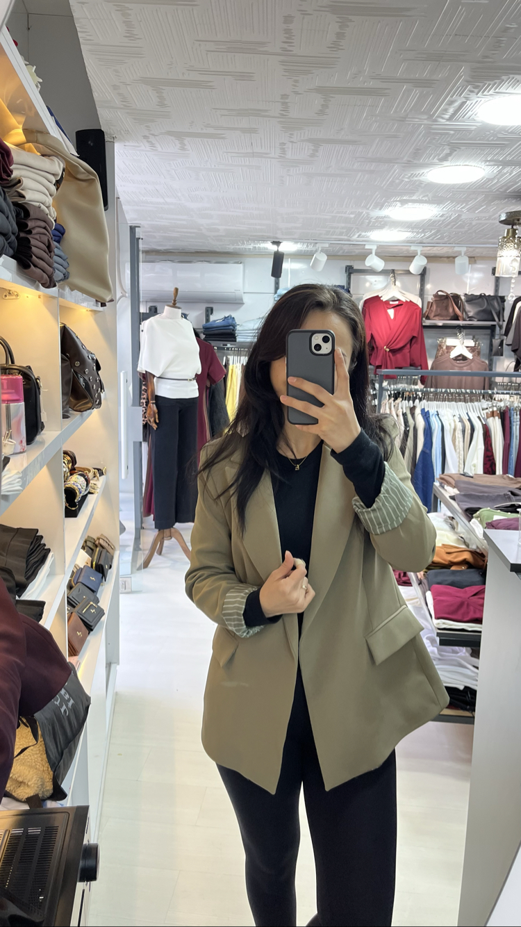 İç astarlı blazer ceket