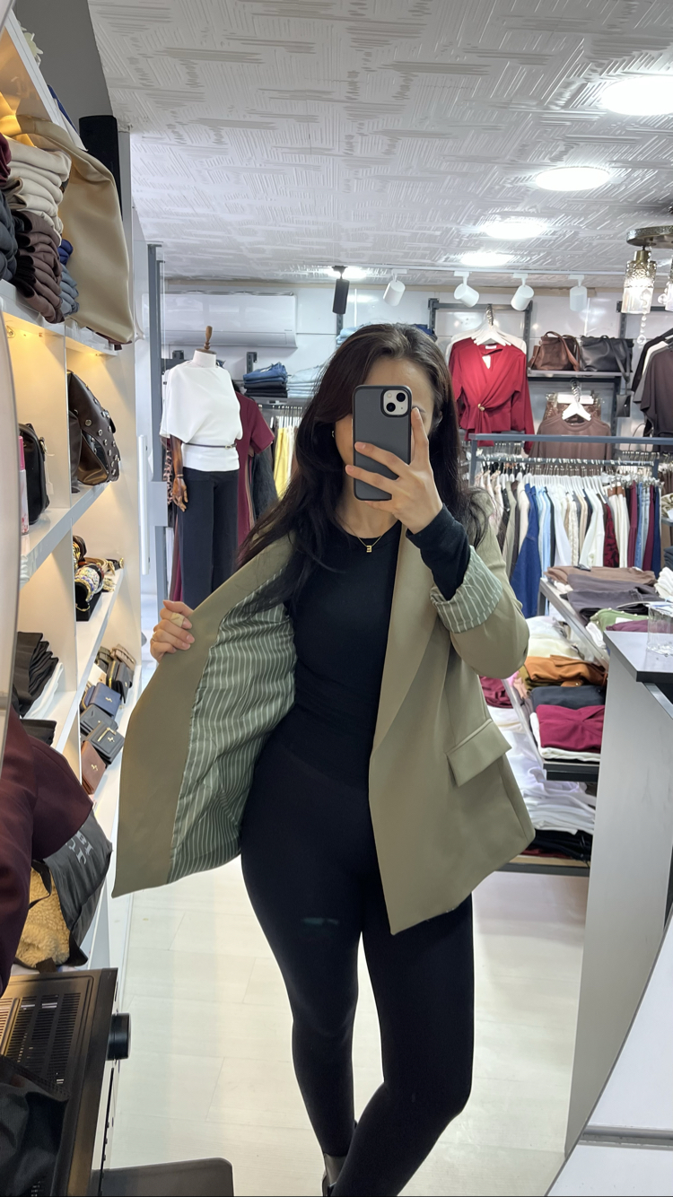 İç astarlı blazer ceket