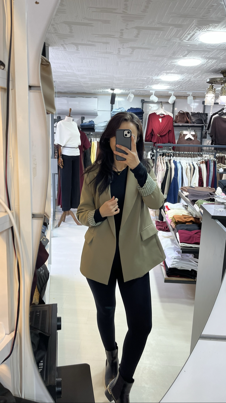 İç astarlı blazer ceket